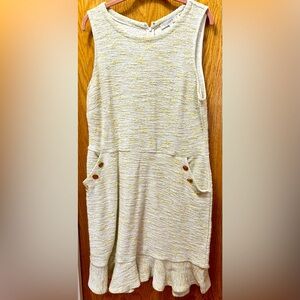 Yellow sleeveless dress